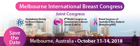 Melbourne International Breast Congress 2018: Melbourne, Australia, 11-13 October 2018 Melbourne International Breast Congress 2018: Melbourne, Australia, 11-13 October 2018